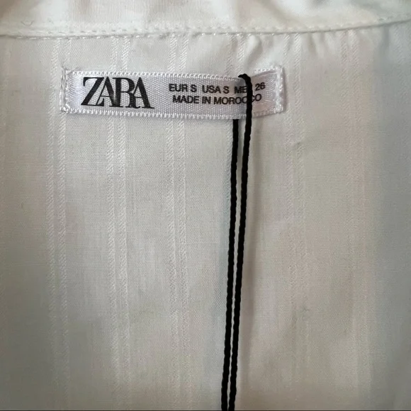 Zara Striped Button Down Boyfriend Sleep Shirt - Picture 5 of 7